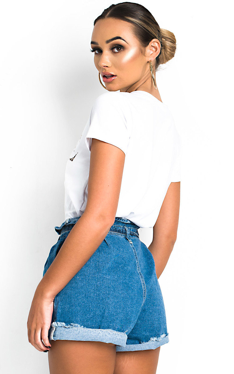 Trina Slogan Stretch T-shirt Trina Slogan Stretch T-shirt