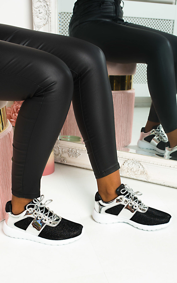 Trish Shimmer Metallic Trainers Thumbnail Trish Shimmer Metallic Trainers Thumbnail