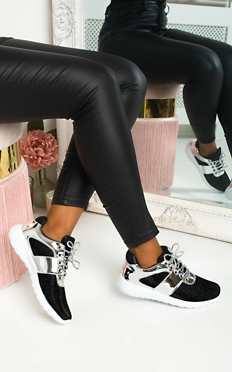 Trish Shimmer Metallic Trainers Thumbnail Trish Shimmer Metallic Trainers Thumbnail