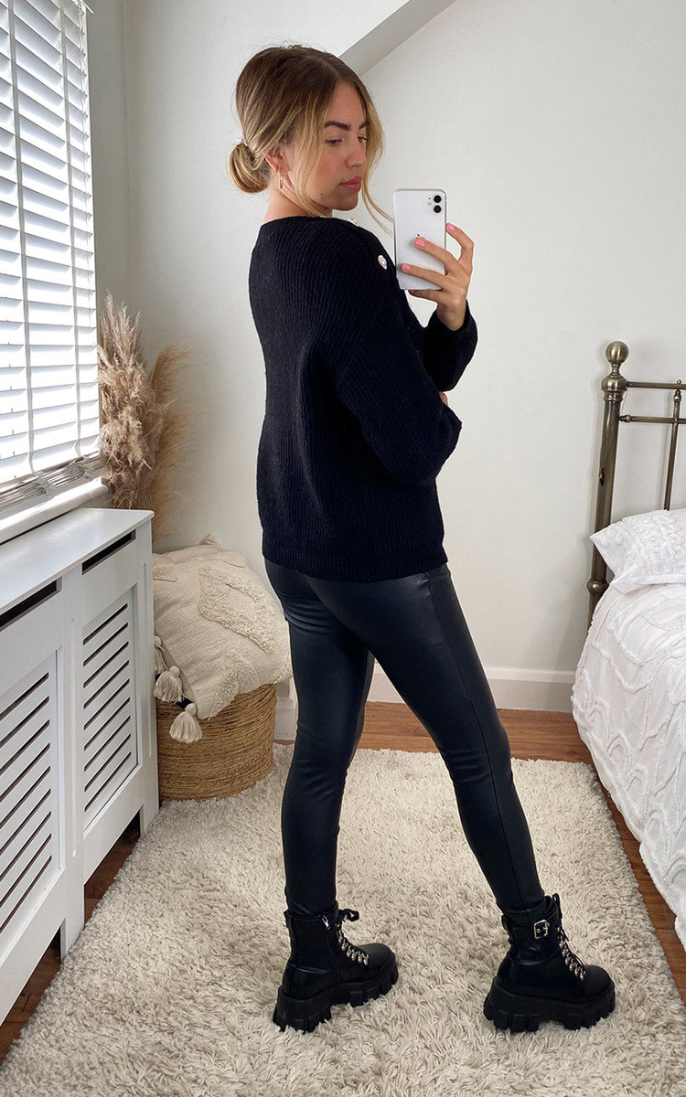 Uma Knitted Jumper with Pearl Detail Thumbnail Uma Knitted Jumper with Pearl Detail Thumbnail