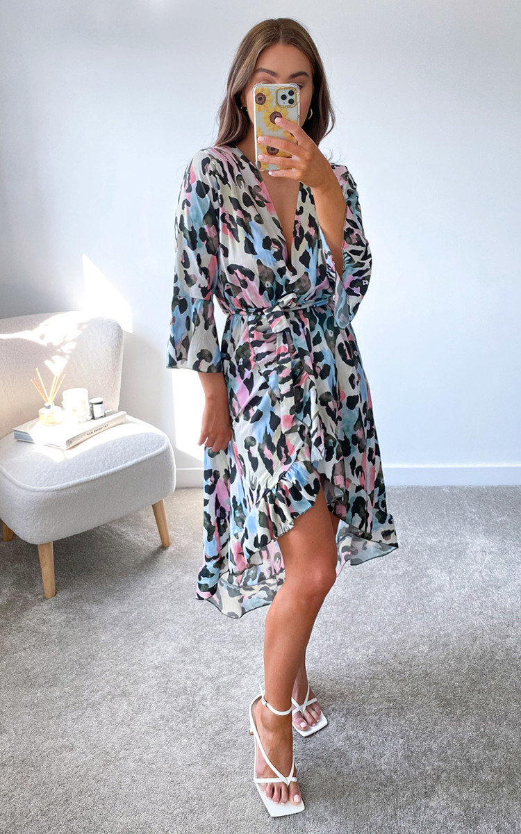 Velma Printed Midi Dress