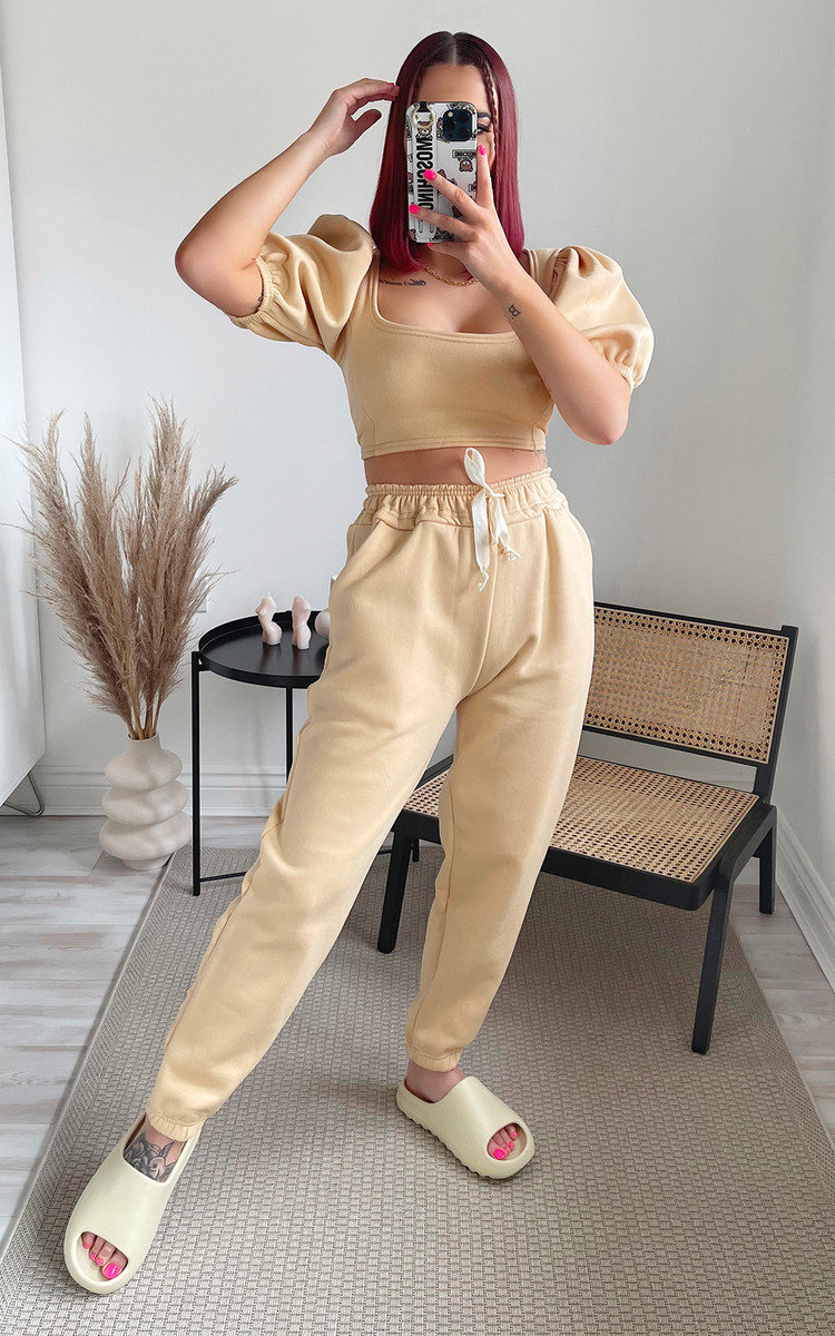 Vic Cropped Puff Sleeve Co-ord