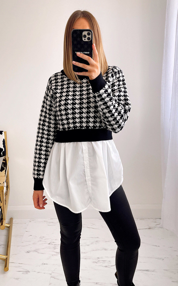 Vienna Printed Jumper with Shirt Thumbnail Vienna Printed Jumper with Shirt Thumbnail