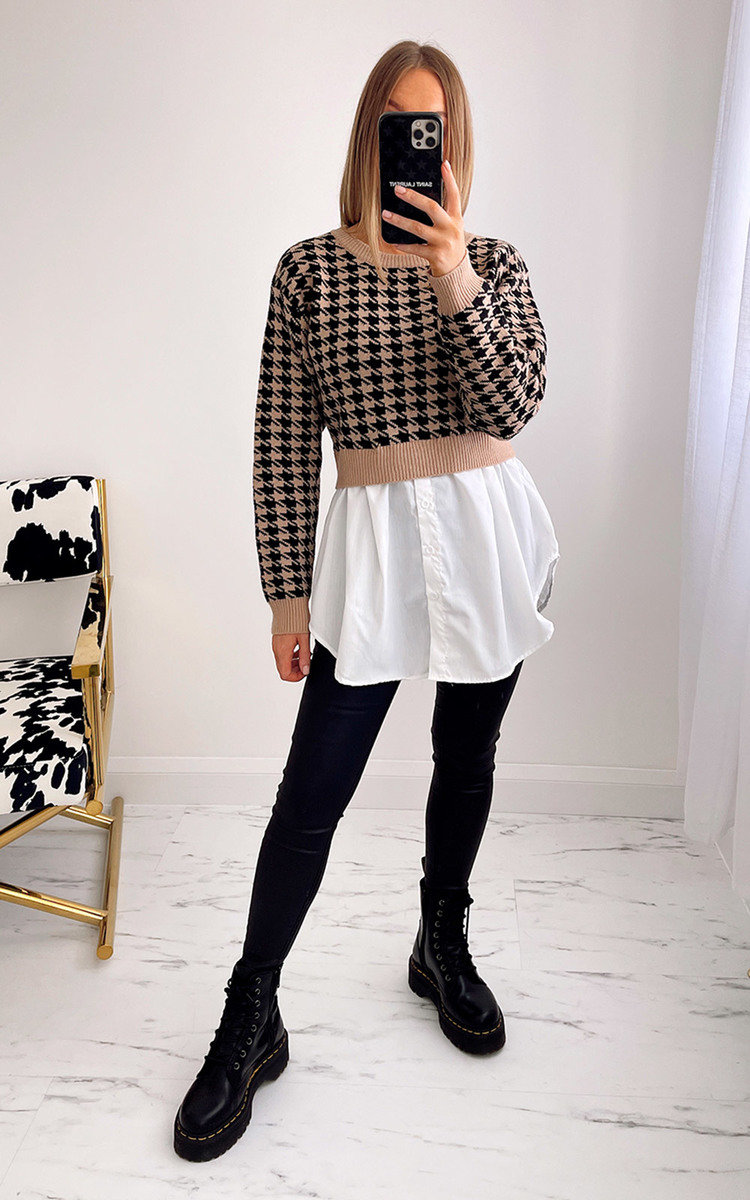 Vienna Printed Jumper with Shirt Thumbnail Vienna Printed Jumper with Shirt Thumbnail