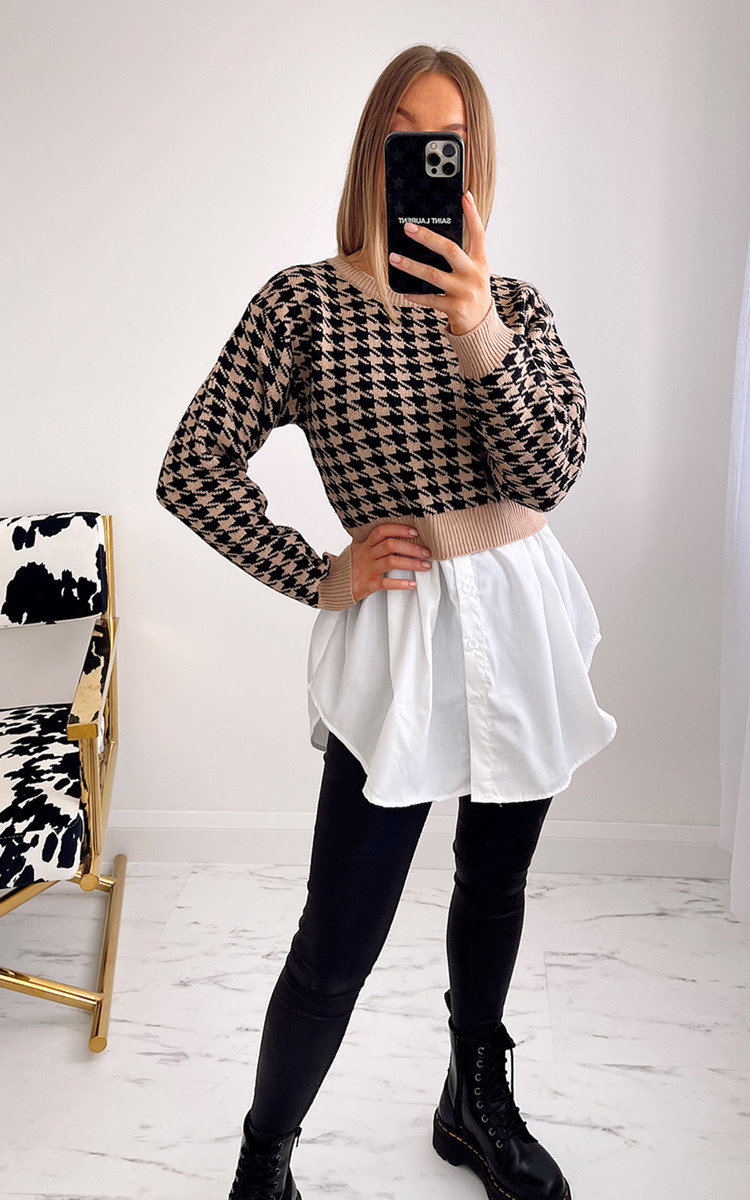 Vienna Printed Jumper with Shirt Thumbnail Vienna Printed Jumper with Shirt Thumbnail