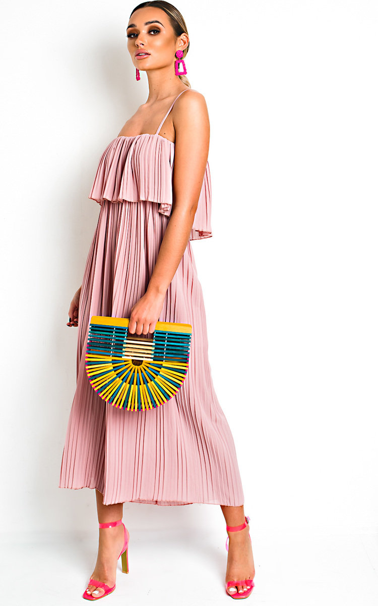 Viv Pleated Overlay Jumpsuit Thumbnail Viv Pleated Overlay Jumpsuit Thumbnail
