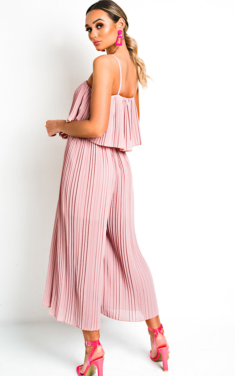 Viv Pleated Overlay Jumpsuit Thumbnail