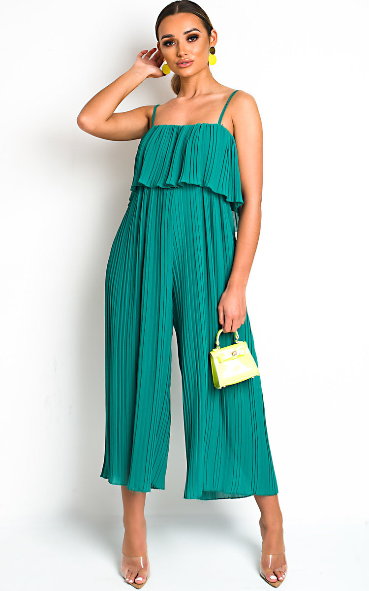 Viv Pleated Overlay Jumpsuit Thumbnail