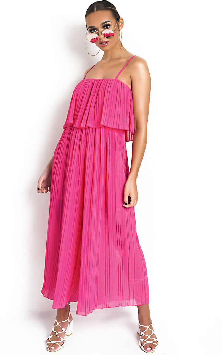 Viv Pleated Overlay Jumpsuit Thumbnail Viv Pleated Overlay Jumpsuit Thumbnail