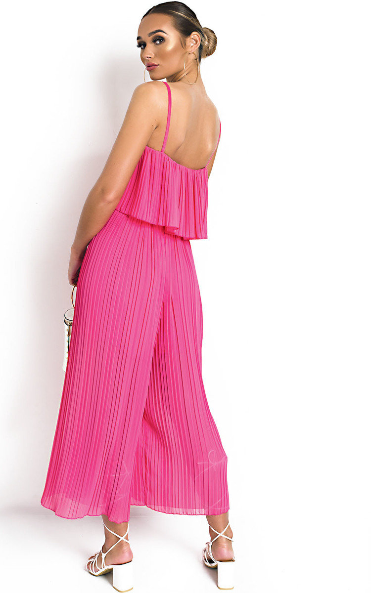 Viv Pleated Overlay Jumpsuit Thumbnail Viv Pleated Overlay Jumpsuit Thumbnail