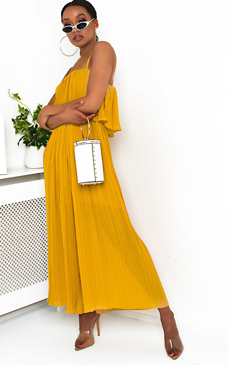 Viv Pleated Overlay Jumpsuit Thumbnail Viv Pleated Overlay Jumpsuit Thumbnail
