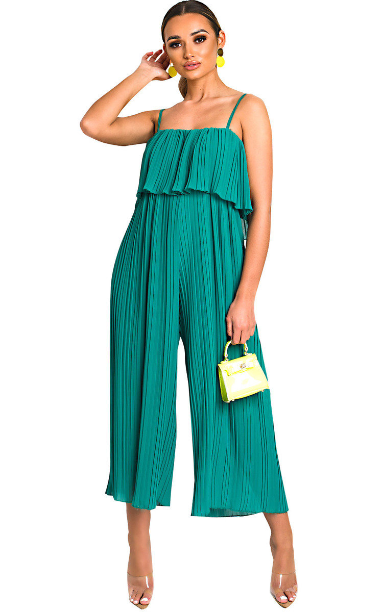 Viv Pleated Overlay Jumpsuit Thumbnail