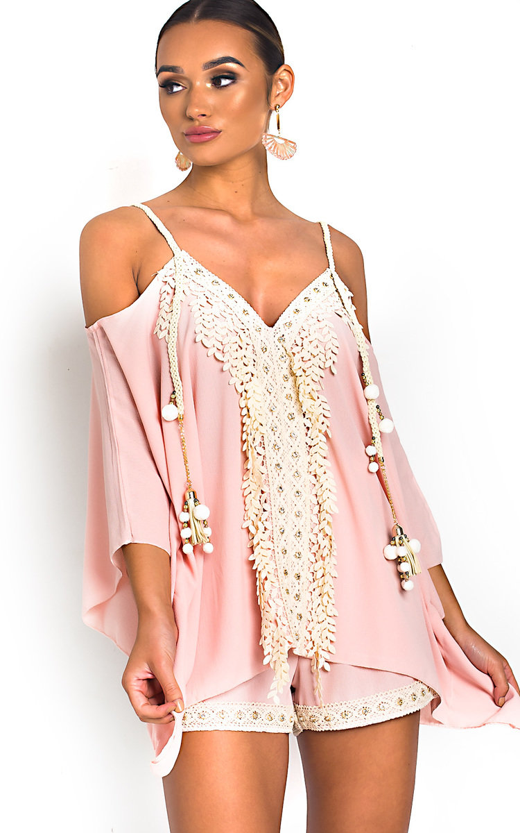 Vivi Crochet Embellished Top & Shorts Co-Ord Thumbnail Vivi Crochet Embellished Top & Shorts Co-Ord Thumbnail