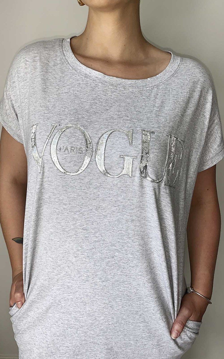 Vogue Oversized Slogan Top