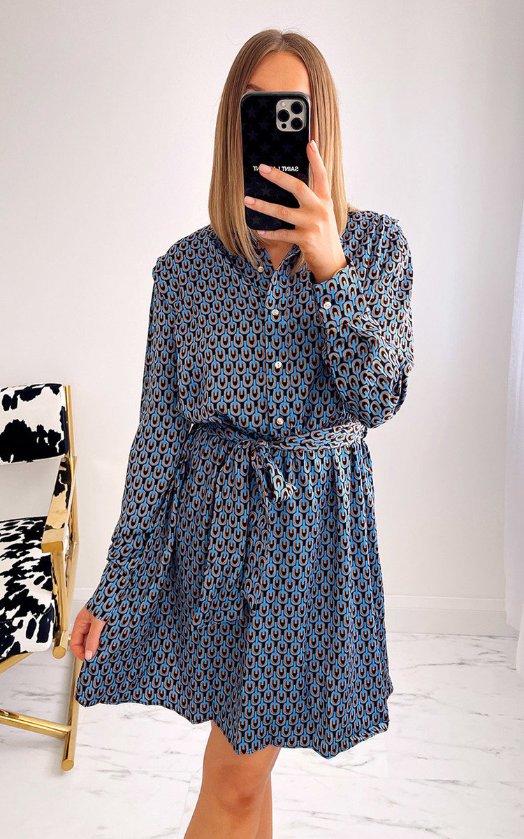 Willow Belted Printed Shirt Dress Thumbnail