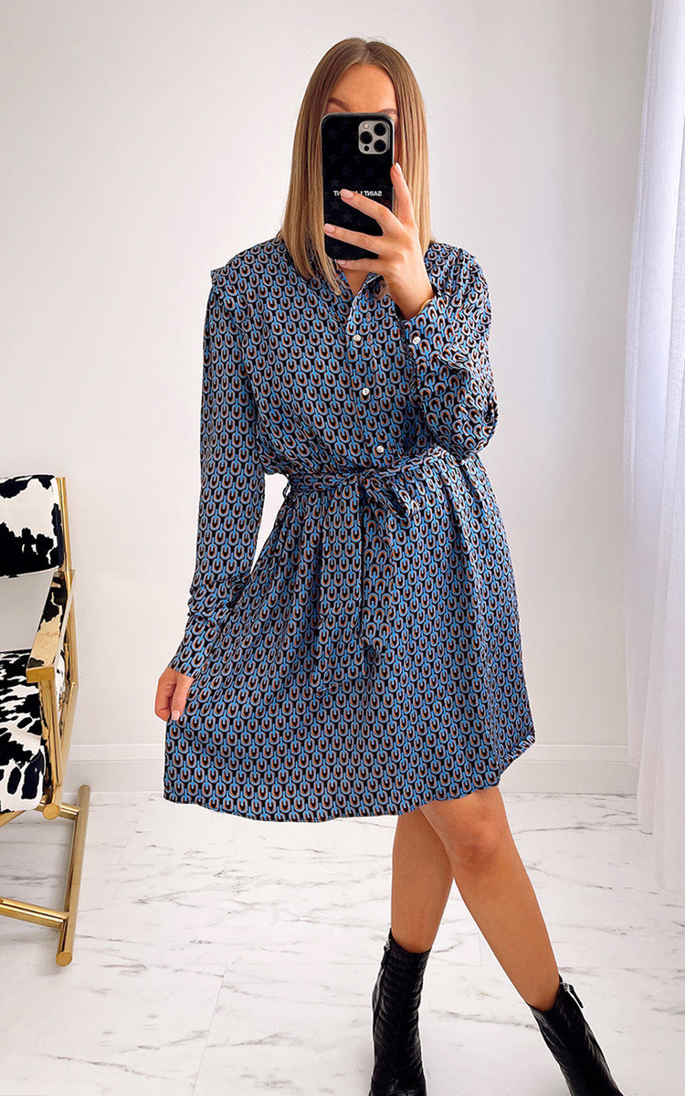 Willow Belted Printed Shirt Dress Thumbnail