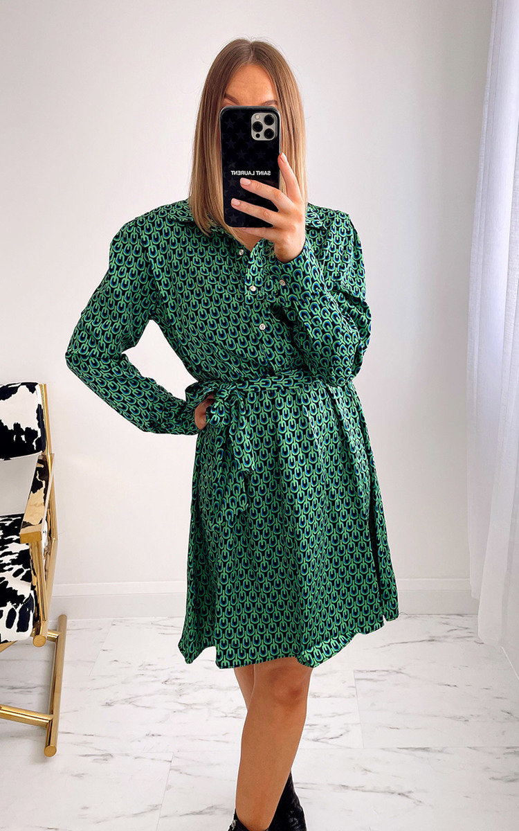 Willow Belted Printed Shirt Dress Thumbnail