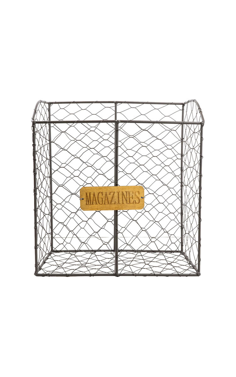 Wire Magazine Rack in Black ikrush