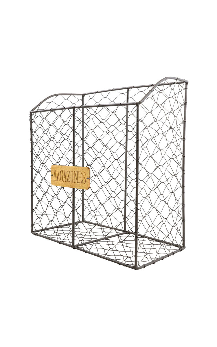 Wire Magazine Rack in Black ikrush