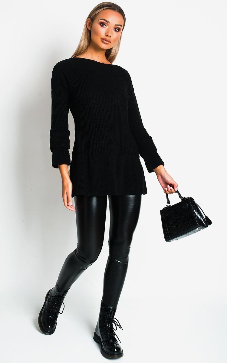 Yaya Long Sleeved Knit Jumper Dress Thumbnail Yaya Long Sleeved Knit Jumper Dress Thumbnail