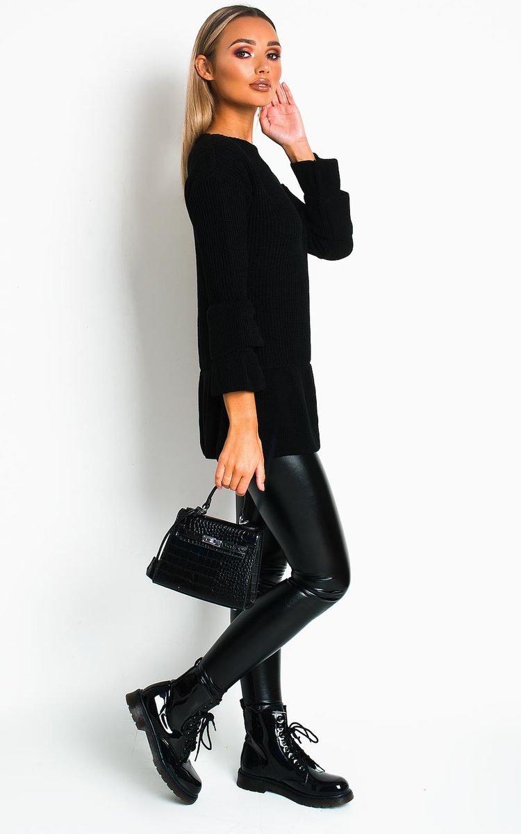 Yaya Long Sleeved Knit Jumper Dress Thumbnail Yaya Long Sleeved Knit Jumper Dress Thumbnail