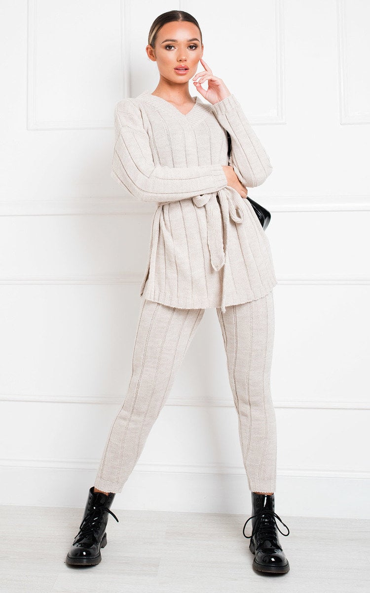 Yazmine Cable Knit Lounge Co-ord Thumbnail Yazmine Cable Knit Lounge Co-ord Thumbnail