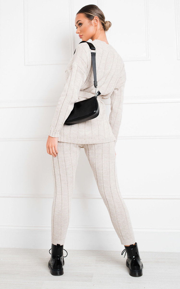 Yazmine Cable Knit Lounge Co-ord Yazmine Cable Knit Lounge Co-ord