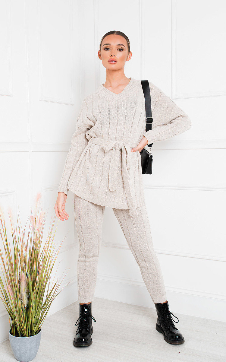 Yazmine Cable Knit Lounge Co-ord Thumbnail Yazmine Cable Knit Lounge Co-ord Thumbnail