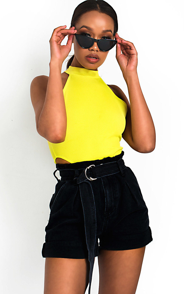 Yazz Tie Waist Denim Shorts Thumbnail Yazz Tie Waist Denim Shorts Thumbnail