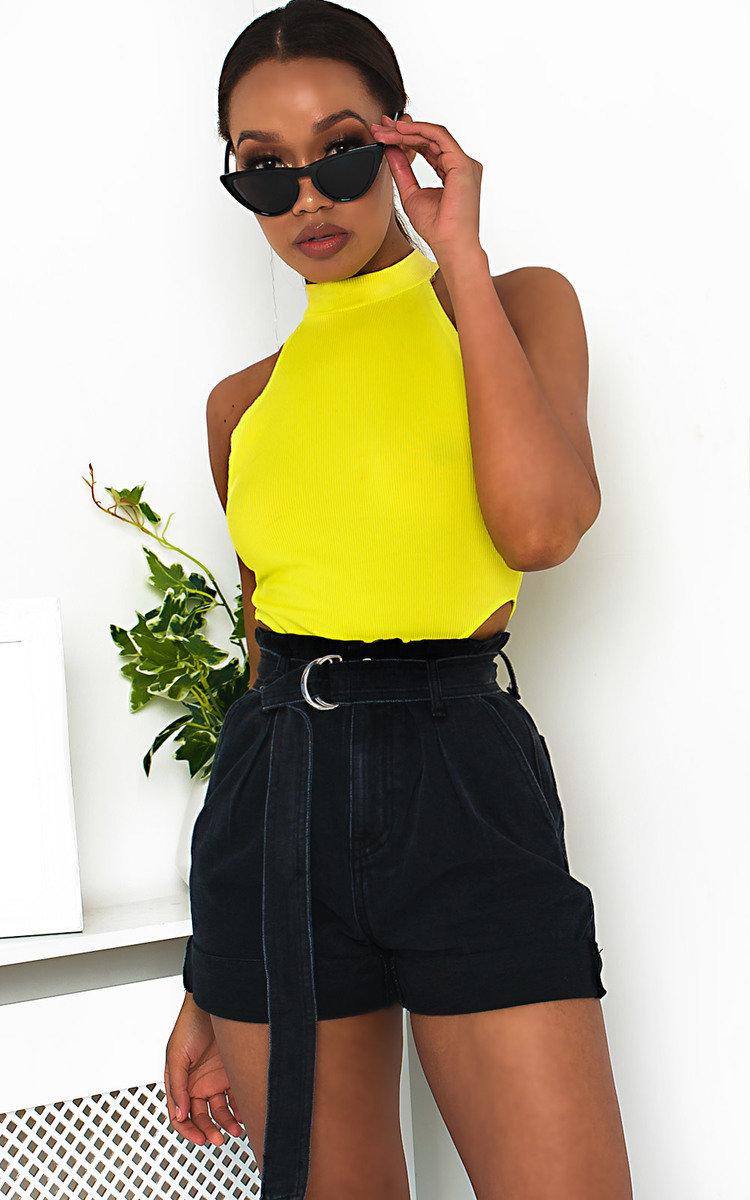Yazz Tie Waist Denim Shorts Thumbnail Yazz Tie Waist Denim Shorts Thumbnail