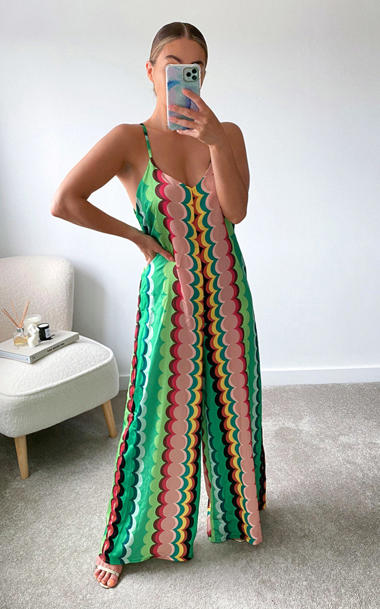 Yazzi Wide Leg Printed Jumpsuit Thumbnail