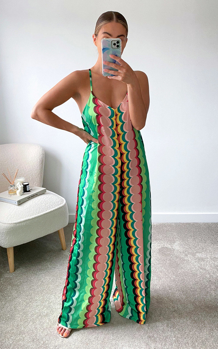 Yazzi Wide Leg Printed Jumpsuit Thumbnail