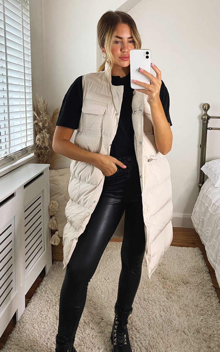 Yolanda Longline Padded Puffer Gilet Yolanda Longline Padded Puffer Gilet