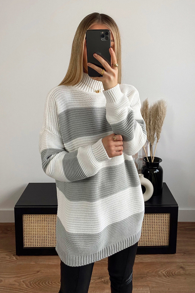 Zana Striped Knit Jumper Thumbnail