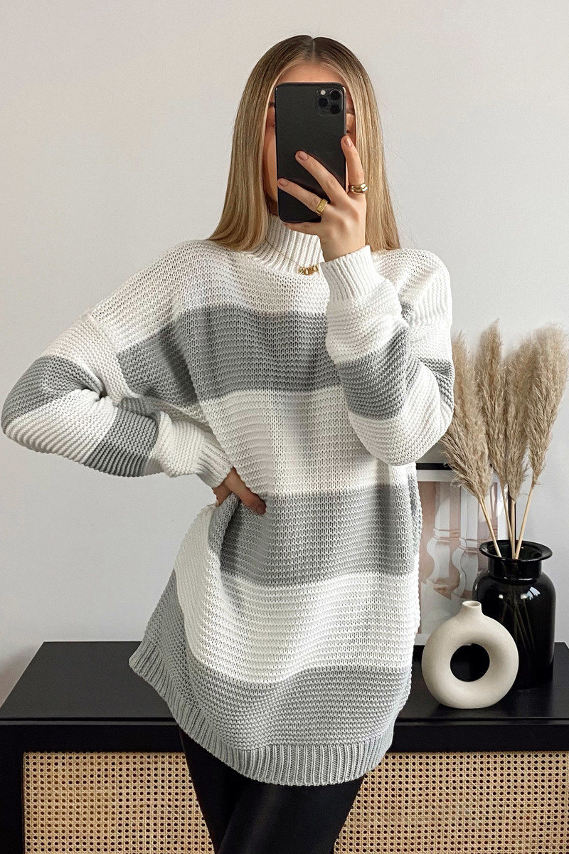 Zana Striped Knit Jumper Thumbnail