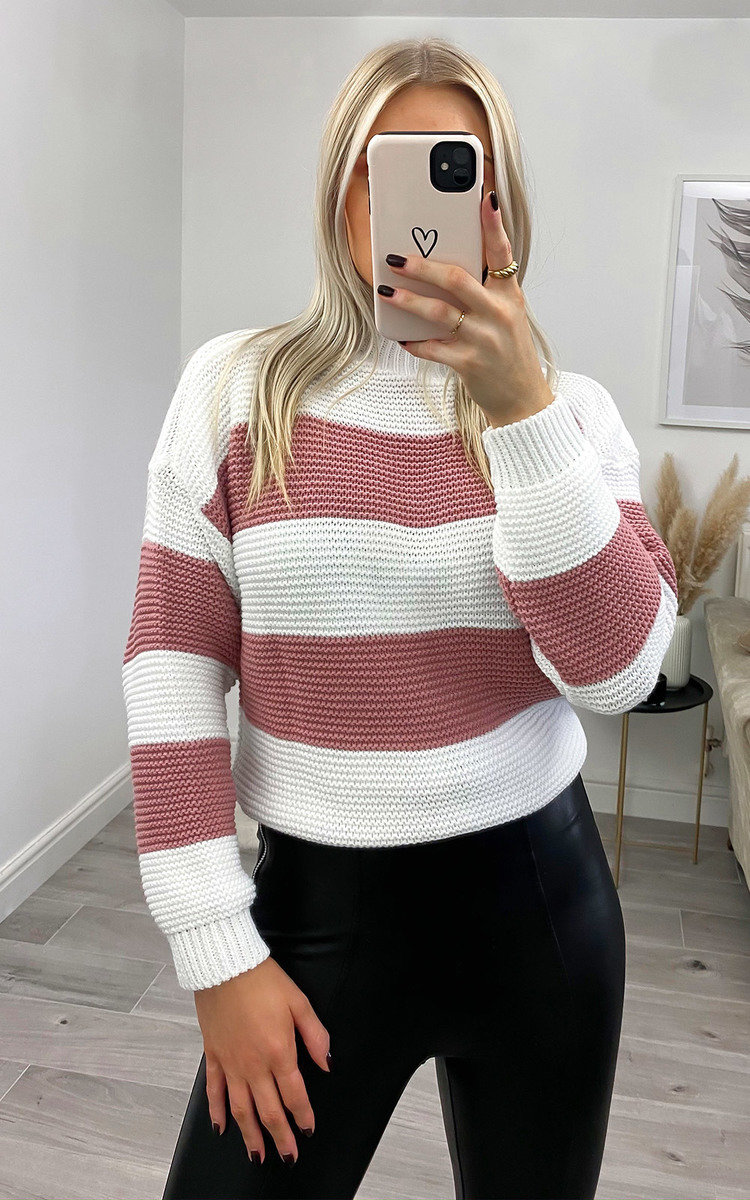 Zana Striped Knit Jumper Thumbnail