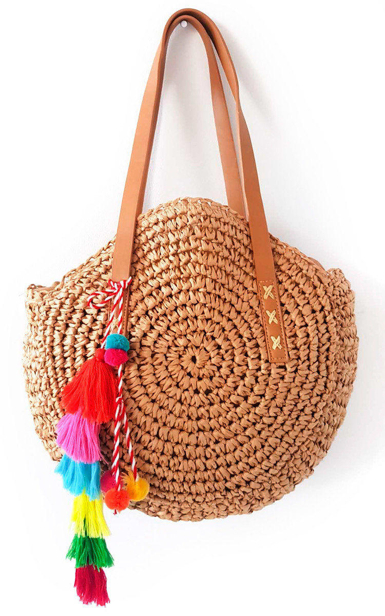 Zaraa Straw Circle Handbag Thumbnail