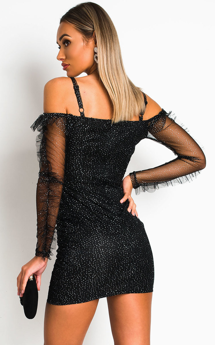Zelda Sparkly Tulle Bodycon Dress Zelda Sparkly Tulle Bodycon Dress