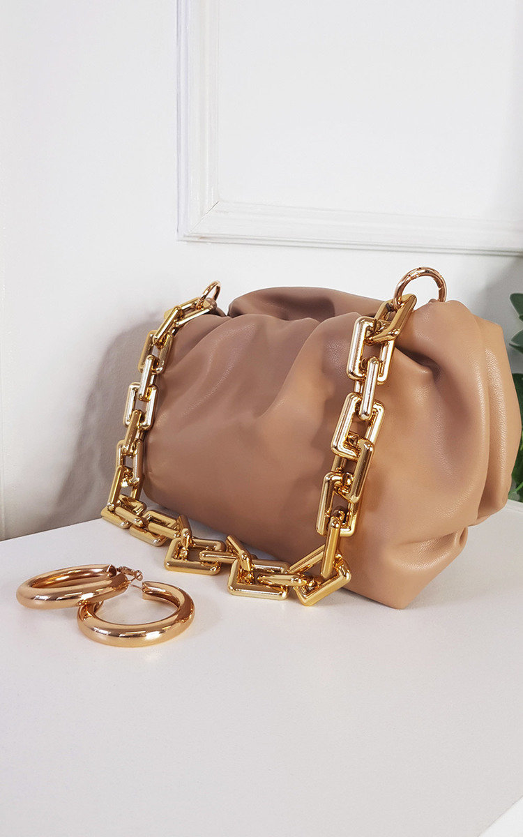 Farah Faux Leather Chain Detail Bag Thumbnail