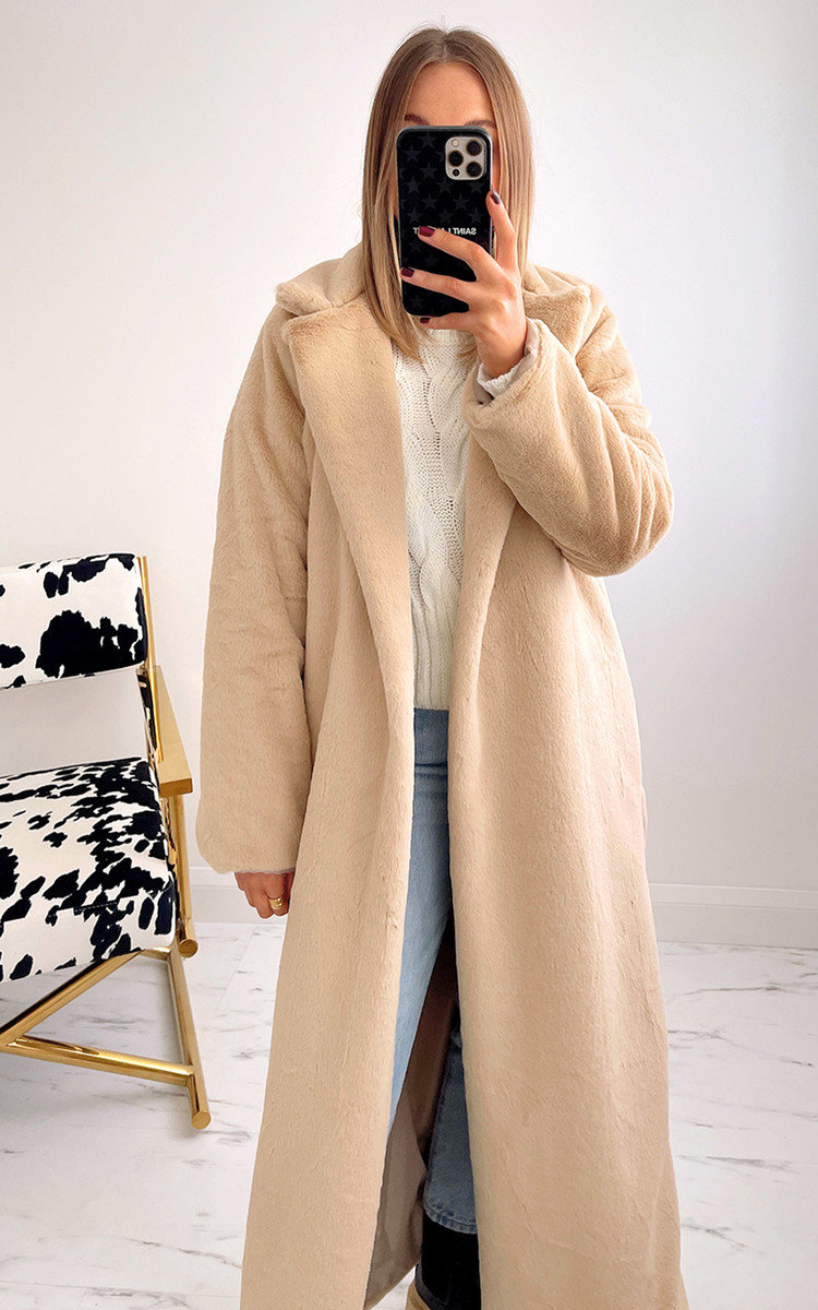 Zoey Longline Faux Fur Coat