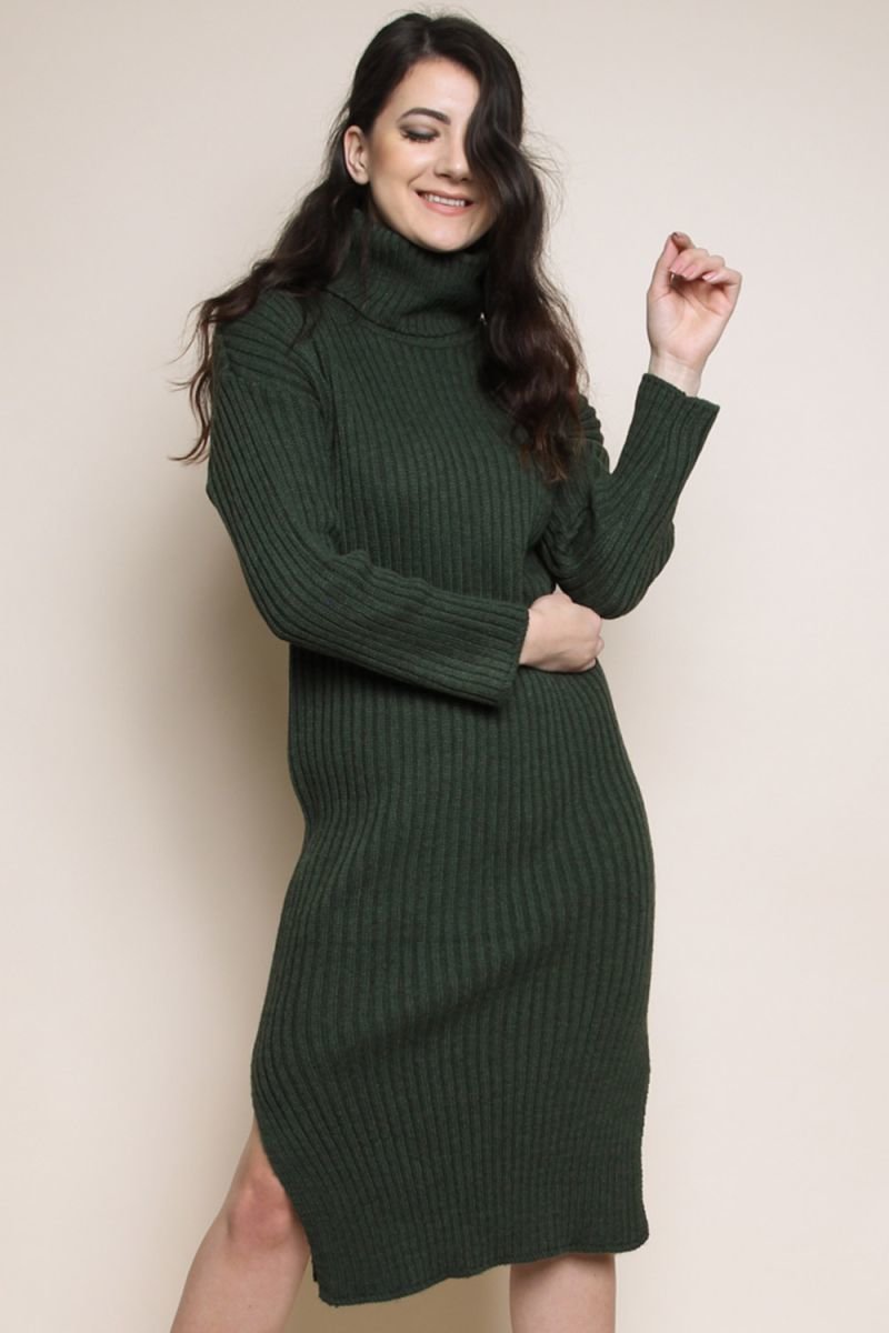 Camila High Neck Knitted Midi Jumper Dress Camila High Neck Knitted Midi Jumper Dress