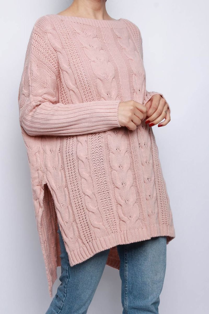 Ciara High Low Oversized Longline Knitted Jumper Thumbnail Ciara High Low Oversized Longline Knitted Jumper Thumbnail