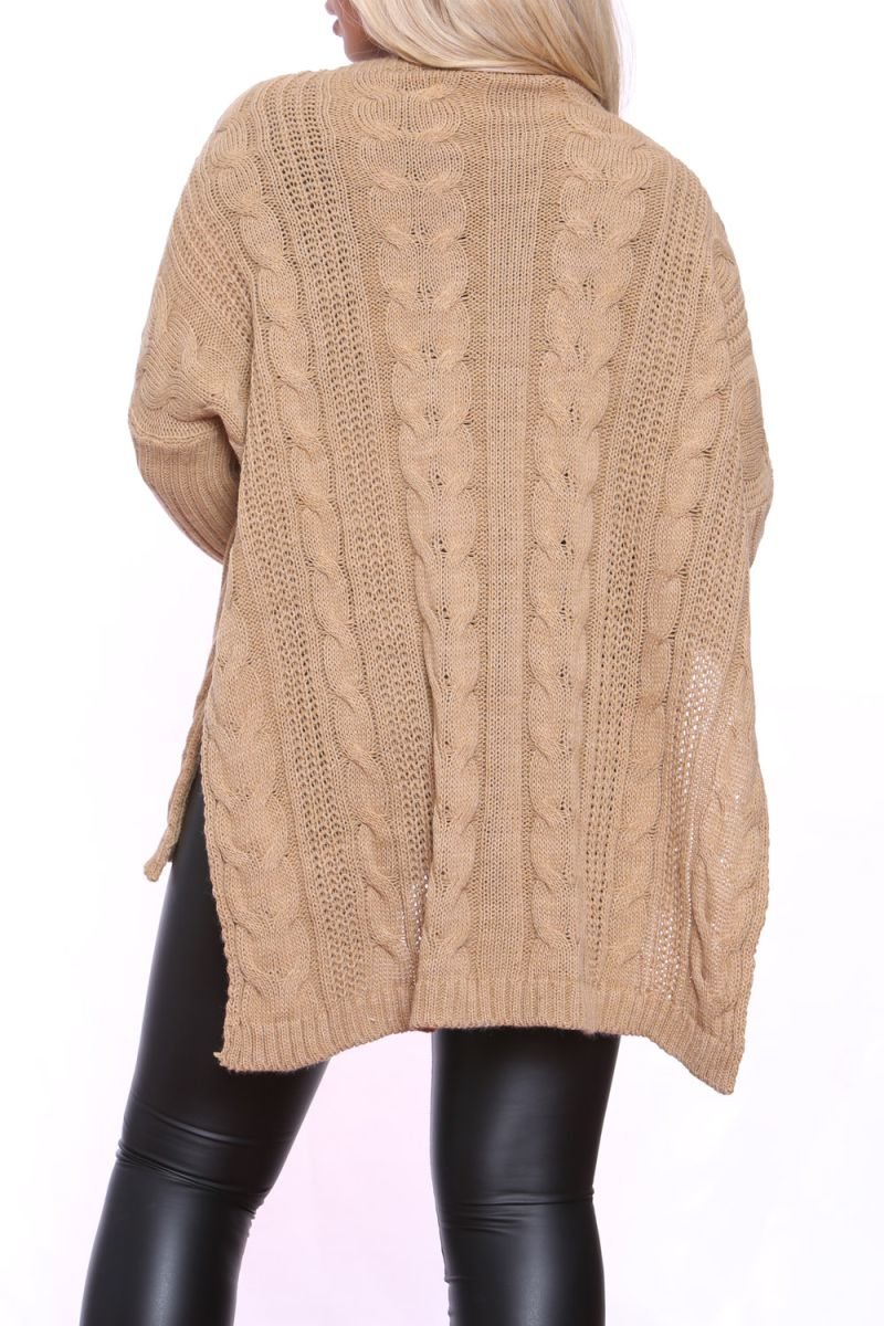 Ciara High Low Oversized Longline Knitted Jumper Thumbnail Ciara High Low Oversized Longline Knitted Jumper Thumbnail