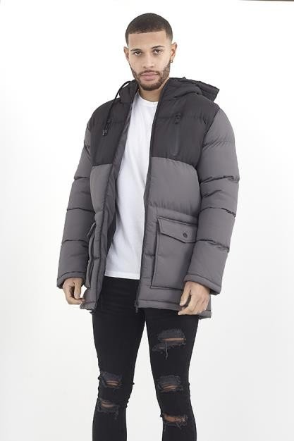 Arlo Block Padded Parka Coat Thumbnail Arlo Block Padded Parka Coat Thumbnail