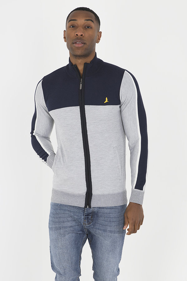 Lucas Bird Embroidered Zipper Jumper Thumbnail Lucas Bird Embroidered Zipper Jumper Thumbnail