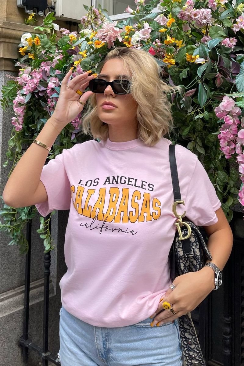 Ava Calabasas Graphic Oversized T-Shirt