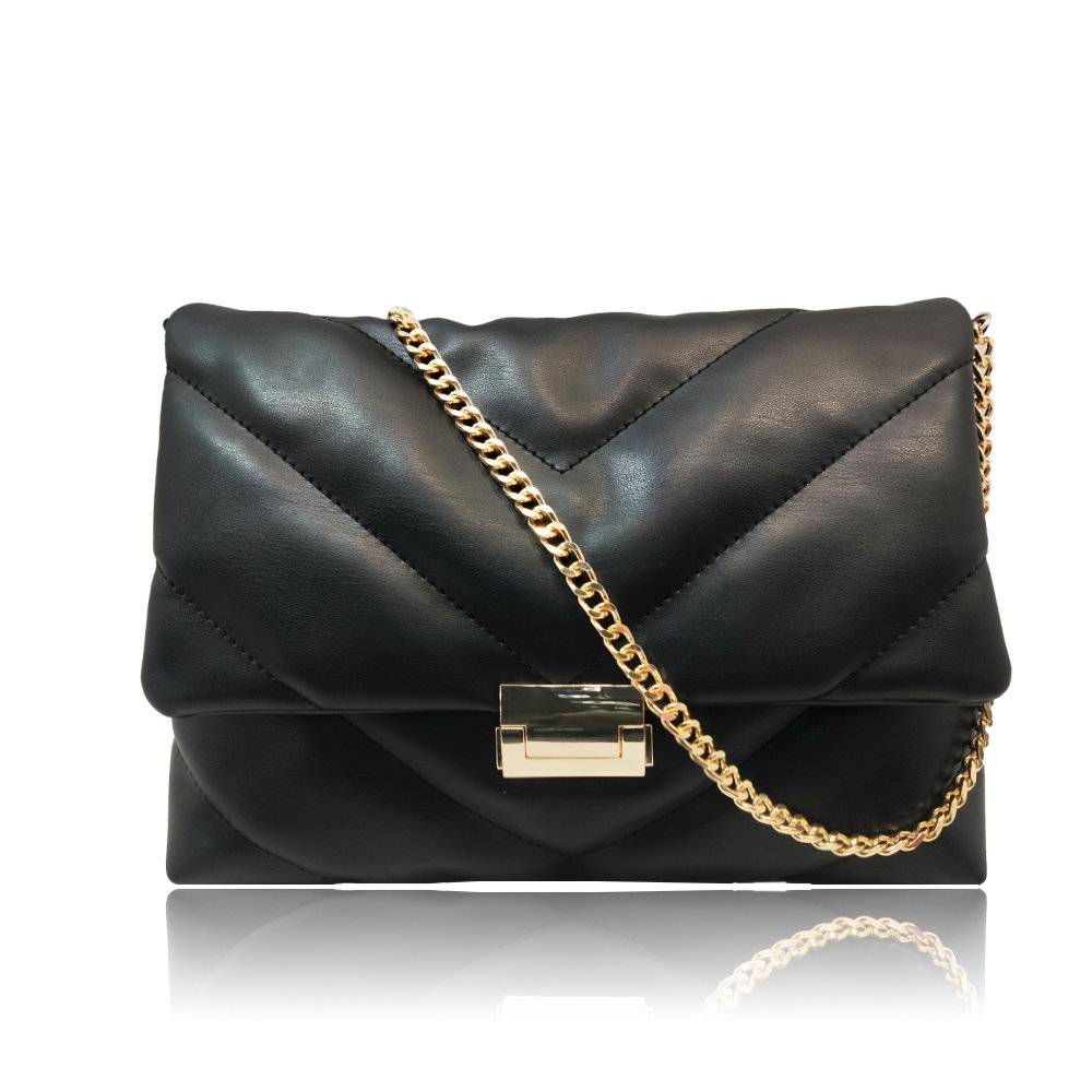 Helen Chevron Padded Shoulder Bag Helen Chevron Padded Shoulder Bag