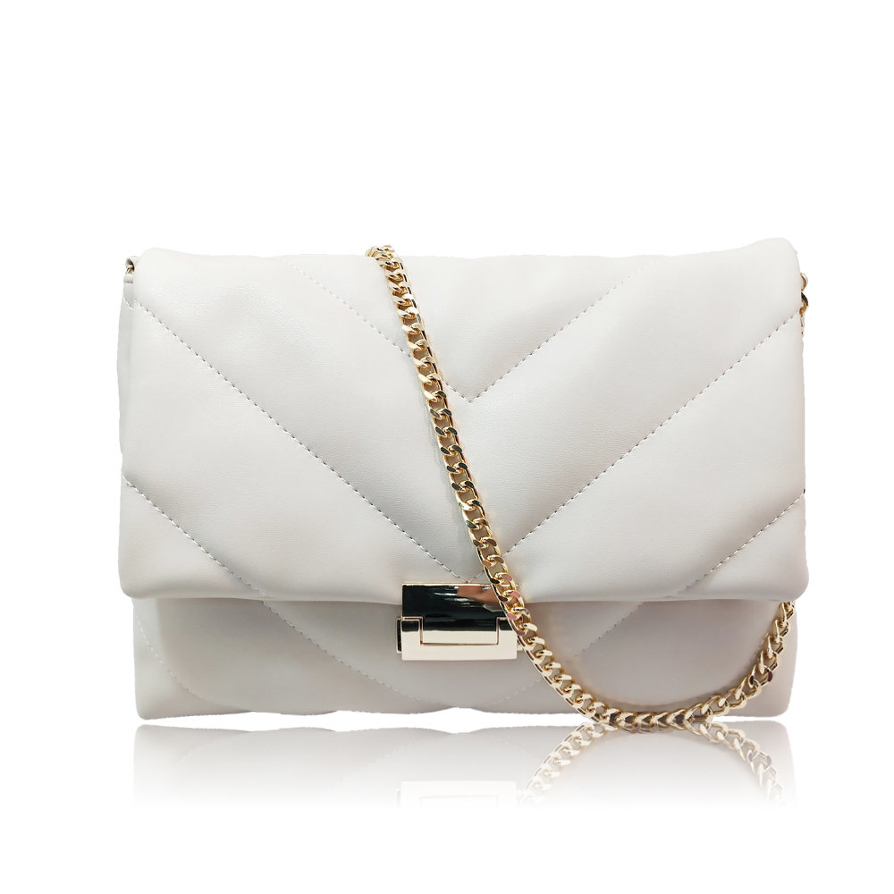 Helen Chevron Padded Shoulder Bag Helen Chevron Padded Shoulder Bag